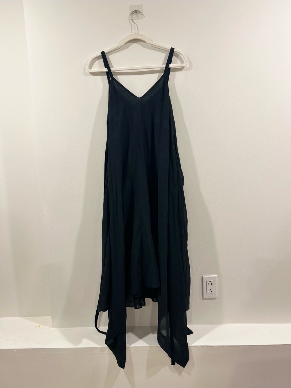 Malia Mills Black Dress with Tie Waist